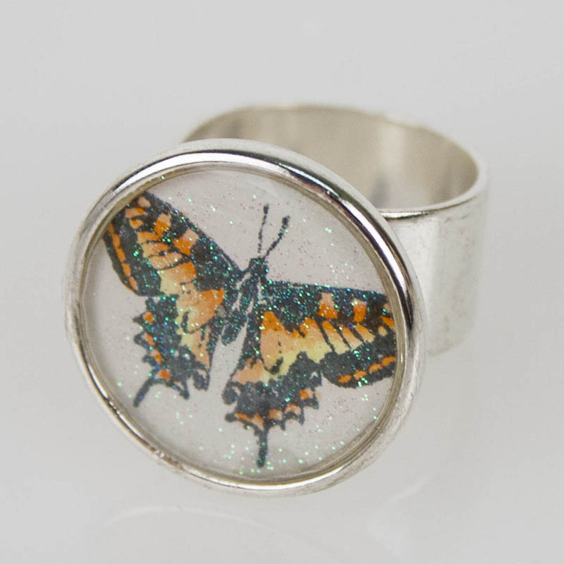 Butterfly Charm Ring by Kristine Reynolds