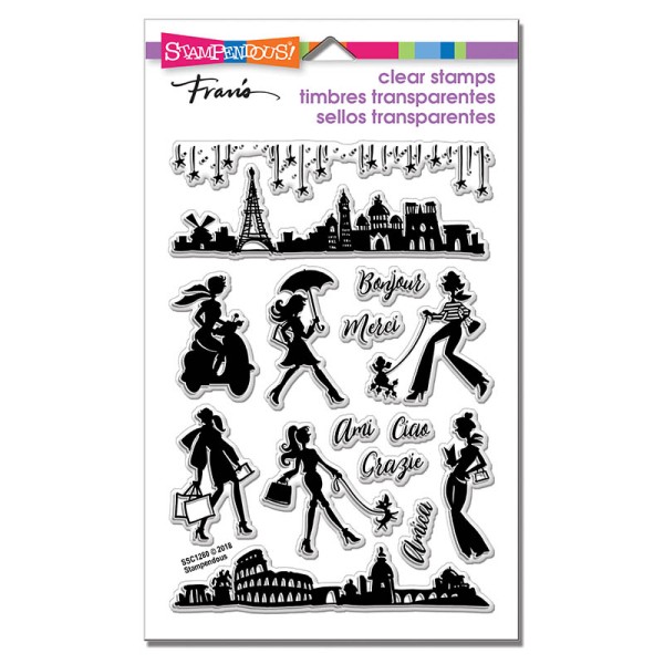 SSC1280 Sassy Travel Perfectly Clear Stamps
