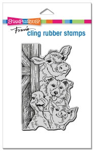 Funny Farm Cling Rubber Stamp